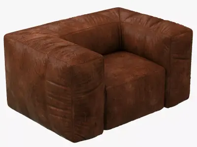 Restoration Hardware Fulham Leather Chair 3D model