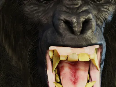 Gorilla animation 3D model