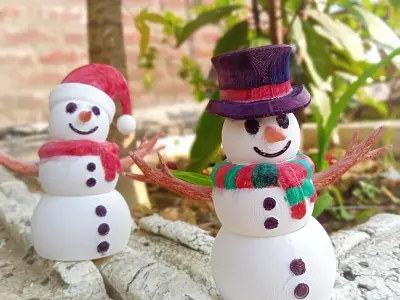 Flexi Snowman 3D print model