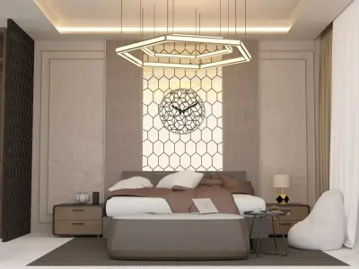 Luxury Bedroom 3D model purchase