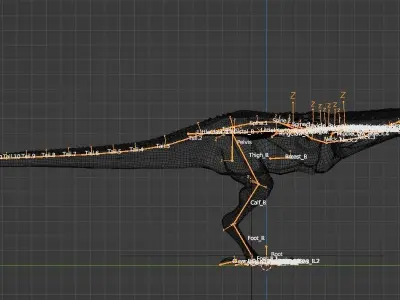 Bipedal Dragon Wyvern  3D model