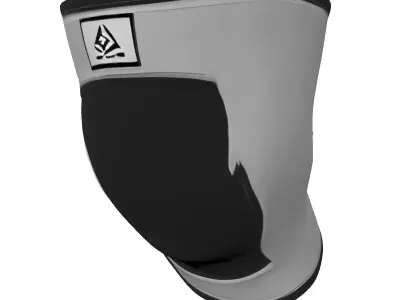 Sport Compression Knee Brace Low-poly 3D model