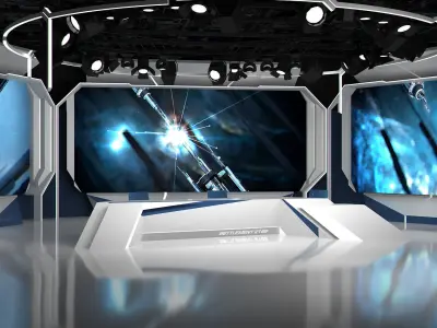 Virtual Studio 25 PBR Low-poly 3D model