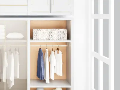 Modern Combination Luxury Wardrobe 3D model