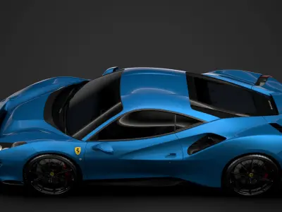 Ferrari GTB 488 Pista 2020 3D model