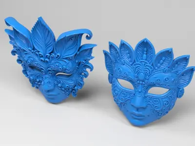 Venetian Masks 3D print model