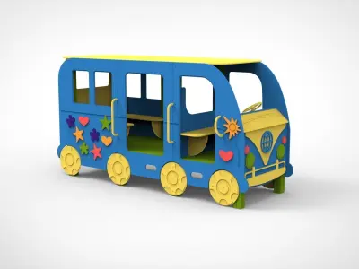  Playground for kids Car 3D model
