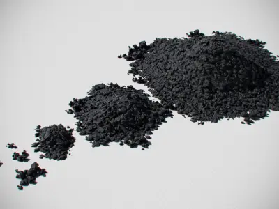 Coal Model Pack - Black Brown Anthracite Low-poly 3D model