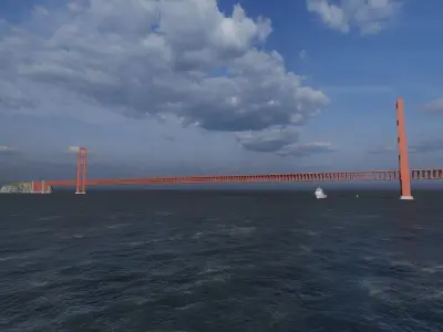Golden Gate Bridge 3D model