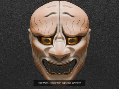 Set of 5 Noh masks collection2