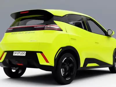 BYD Seagull 2024 Low-poly 3D model