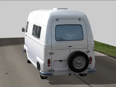 Renault Estafette High Roof Low-poly 3D model