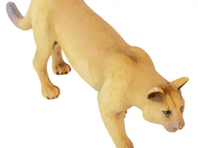 Figurine Puma 3D model