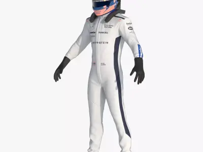 F1 Williams Suit 2024 3D model