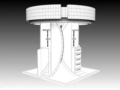 Booth Exhibition Stand a529a 3D model