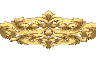carved classic decorative ornament cnc 3d printing stl 40 3D model