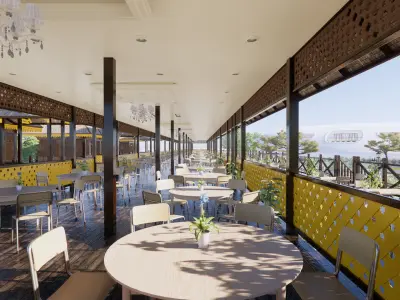 Restaurant Of The Singkawang Planning Gallery 3D model