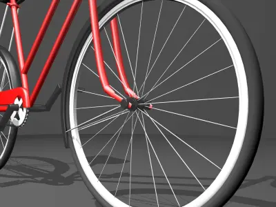 Red Bike 3D model