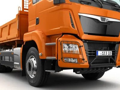 Dump Truck 4X2 3D model