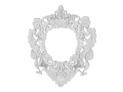 Cartouche Ornament 002 3D model