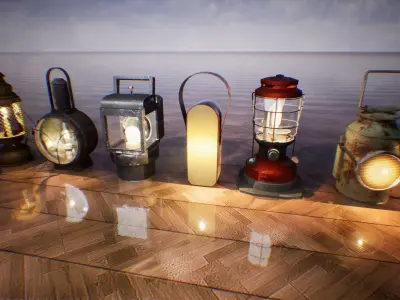 Ultimate Lanterns Pack  13  Assets Low-poly 3D model