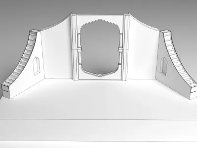 Wedding Stage 3D model