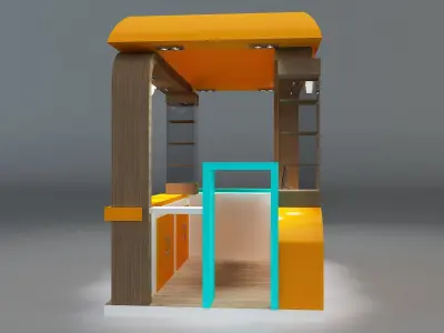 Booth Exhibition Stand a331b  3D model