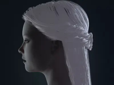 Realistic Female 3D Character  Rigged  Game Ready  FBX OBJ  Low-poly 3D model