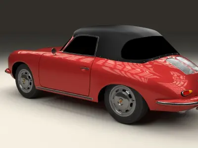 Porsche 356 Cabrio 3D model