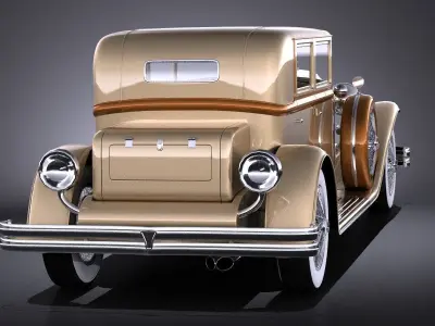 Duesenberg J 232 1930 sedan VRAY 3D model