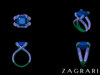 Luxury Ring 3D print model