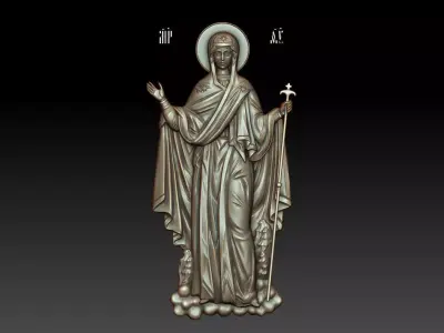 Mother of God Abbes of Holy Mountain 3D model