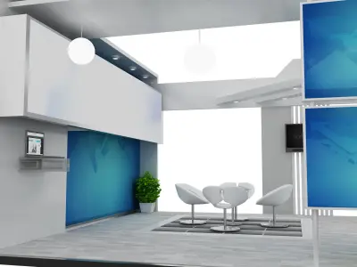Booth Exhibition Stand a533a 3D model