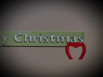 Merry Christmas Board 3D print model