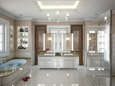 Bathroom luxury 3D model