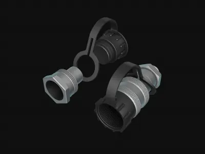 Hose connectors 3D model