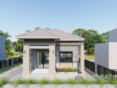Small Villa Design 3D model