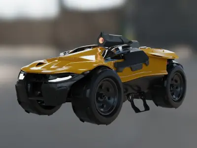 vehicle combat scifi transport  3D model