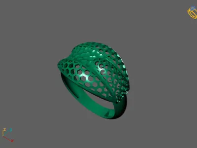 Fancy Womens Rings Plain Rings Ready STL 3DM Models Rings 3D print model 20
