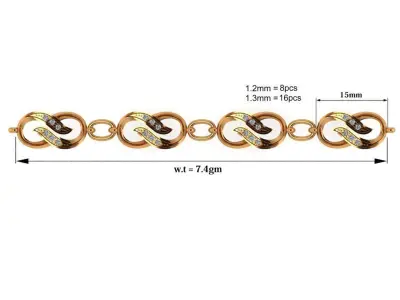 Infinity Jewellery Set 3D print model