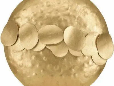 Metallic Disc I Wall Decor 3D model