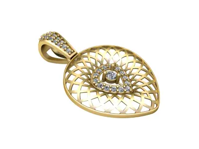 LUXURY FILIGREE PENDANT3D PRINTABLE MODEL  3D print model