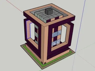 Magical Cube Tower 3D model
