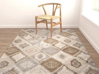 Rugs No 227 Low-poly 3D model