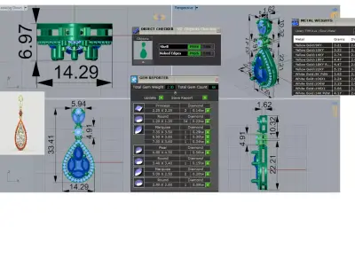 Womens Pendant A Drop of Shine and Love model jp0325 3D print model