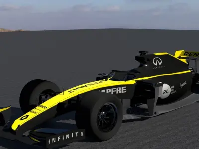 F1 Renault  3D model