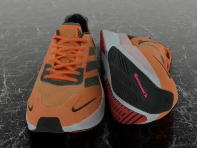 ADIDAS ADIZERO BOSTON 11 3D SHOES - ORANGE Low-poly 3D model