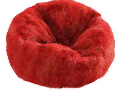 Fur bag chair 3D model