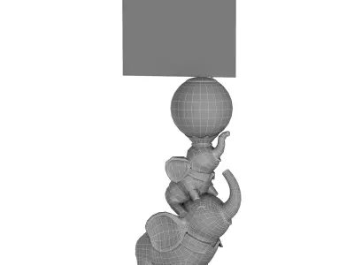  Elephant Desktop Night Light  3D model