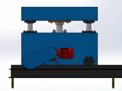 Hydraulic coil cart 3D print model